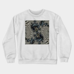 intensely coloured art deco and art nouveau styled fluid painted design Crewneck Sweatshirt